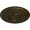 Ekena Millwork Jackson Ceiling Medallion (Fits Canopies up to 13 1/2"), Hnd-Painted Green Gold, 32 3/4"OD x 2 1/2"P CM32JAGGS - alternate 4